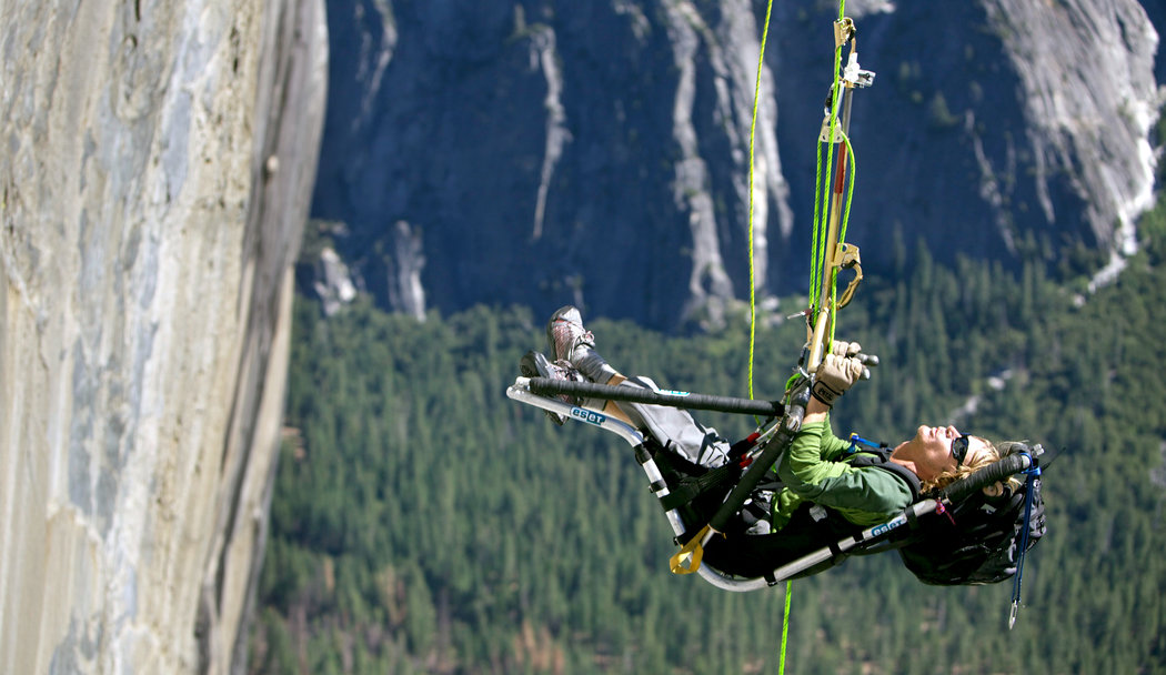 The man with cerebral palsy who climbed El Capitan “El Cap” in Yosemite National Park.